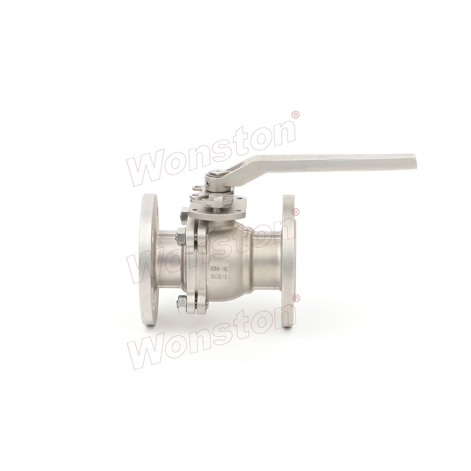 2PC Ball Valve Flanged End With Mounting Pad JIS10K