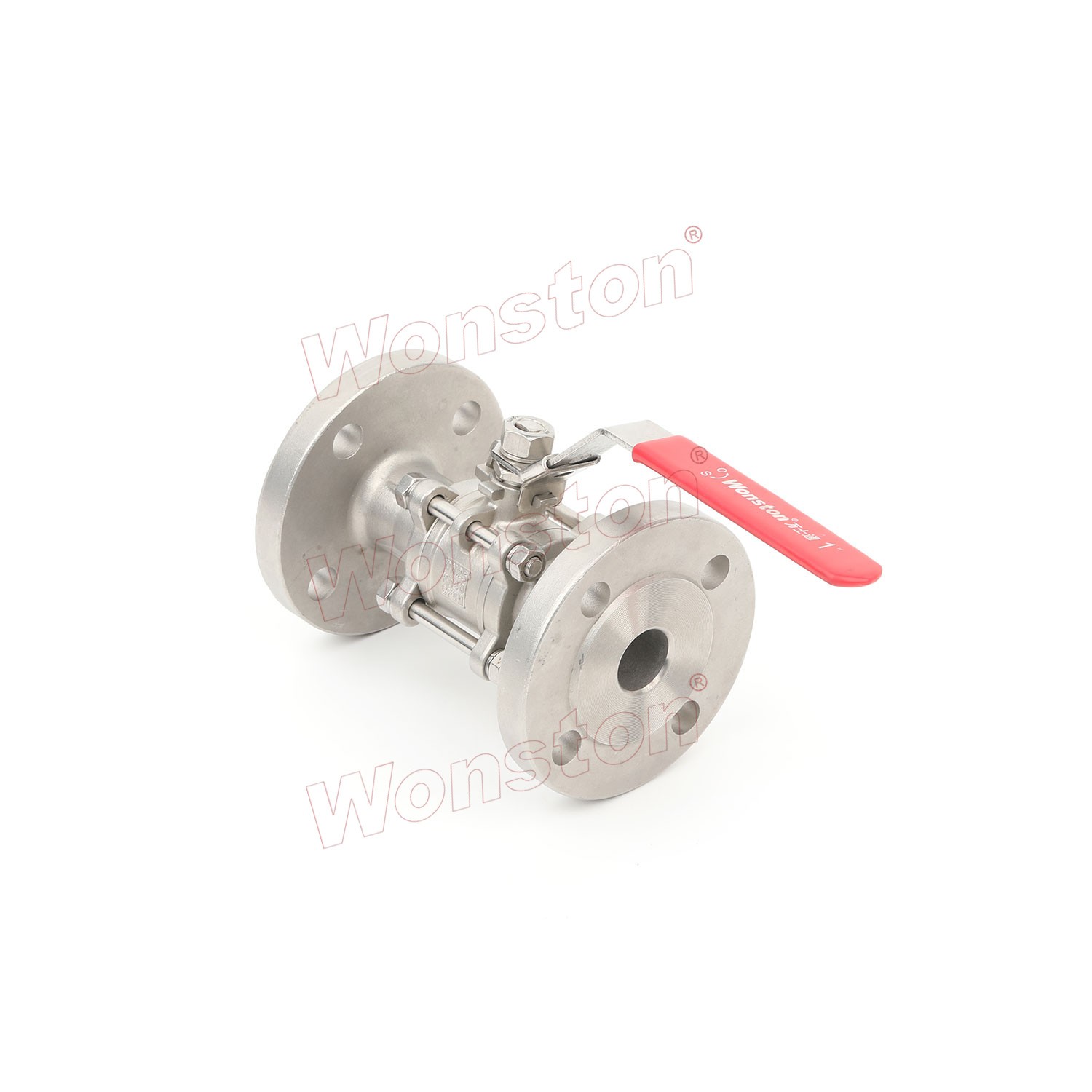 3PC Ball Valve Flanged End DIN PN16 and PN40
