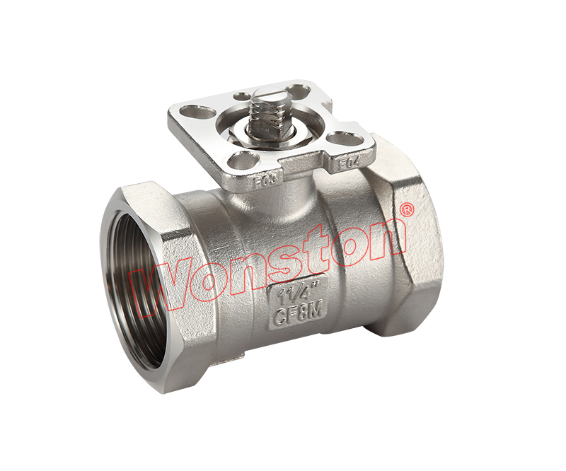 1PC Ball Valve With Direct Mounting Pad 1000WOG