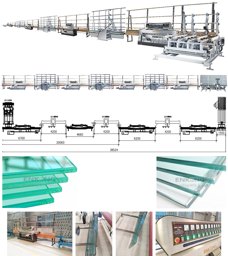 Machine de bordure de polissage de bord de verre GM11 pour feuille de verre  à usage intensif,Low Prices Machine de bordure de polissage de bord de verre  GM11 pour feuille de verre