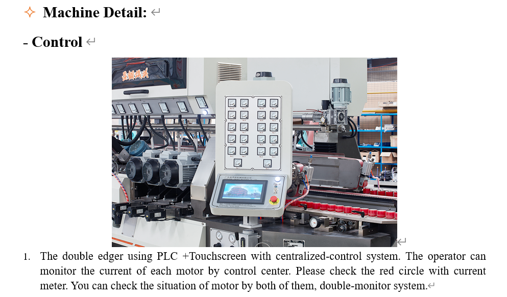 glass double edging machine