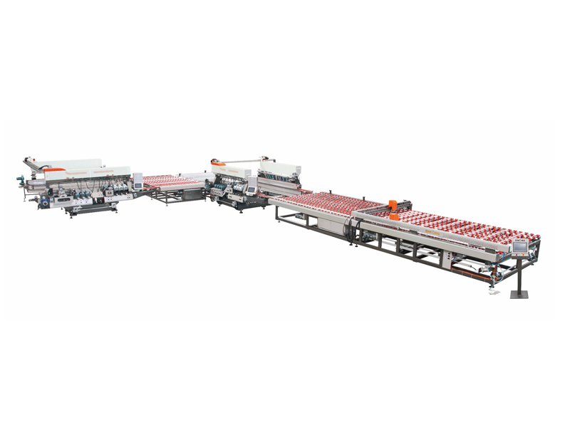 Automatic Glass Double Edging Production Line in China Glass Factory