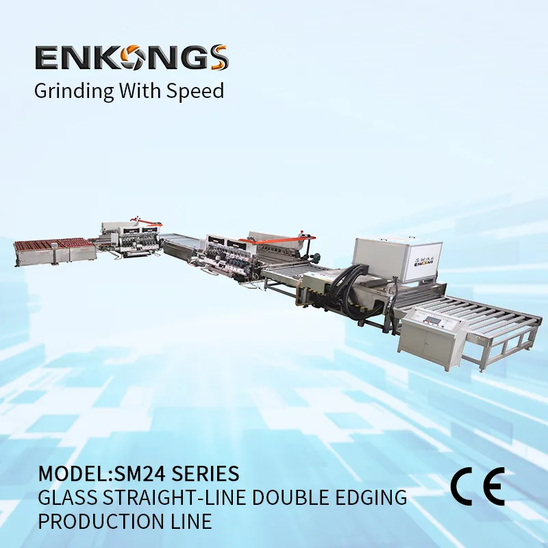 SM24 Series 2015 Glass Straight-line Double Edging Processing line