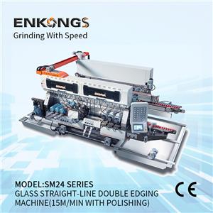 SM24 Series 3025 Glass Straight-line Double Edging Processing line