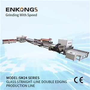 SM2040 20Spindles Glass Straight-line Double Edging Machine