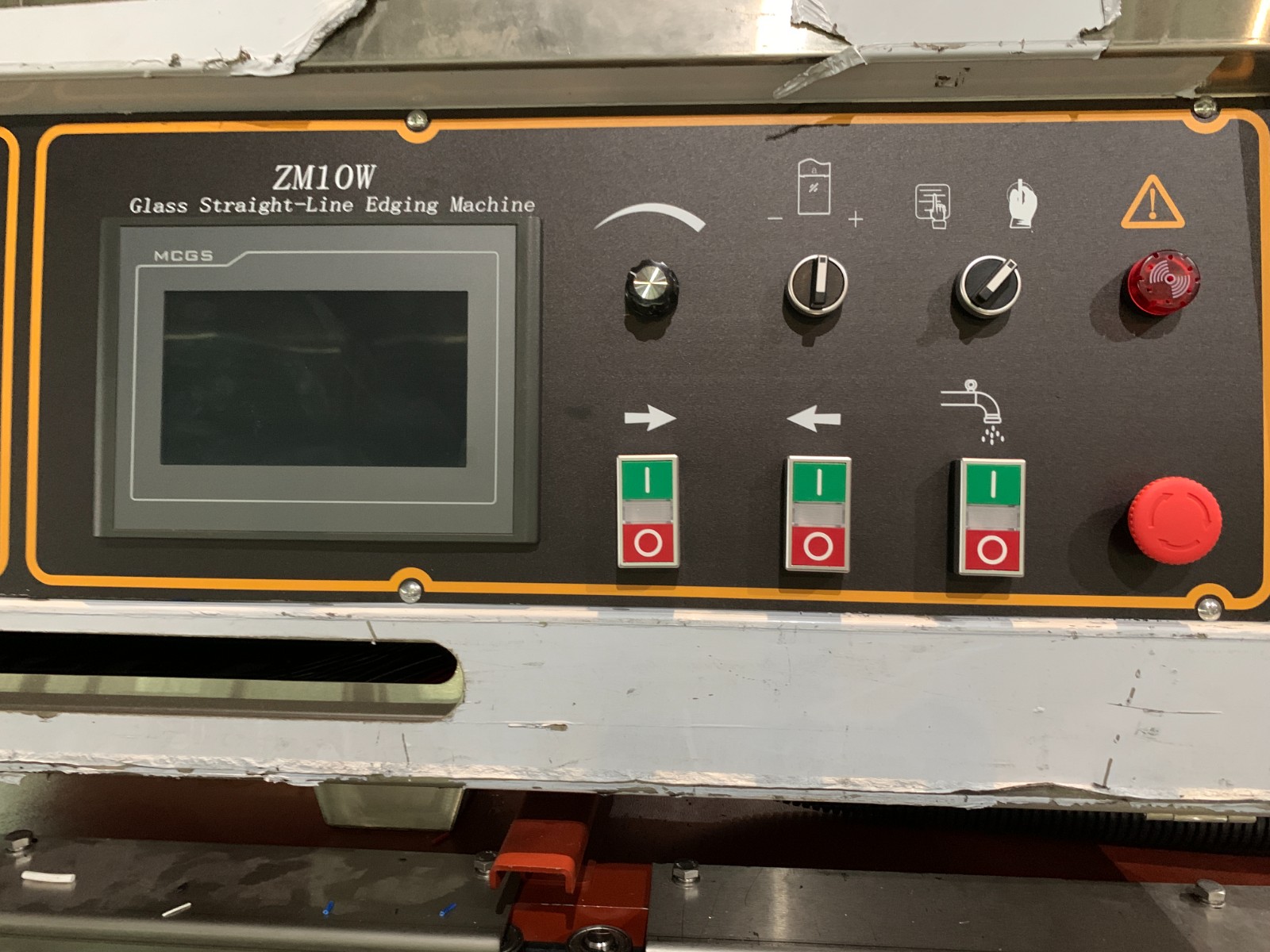 straight-line glass edging machine