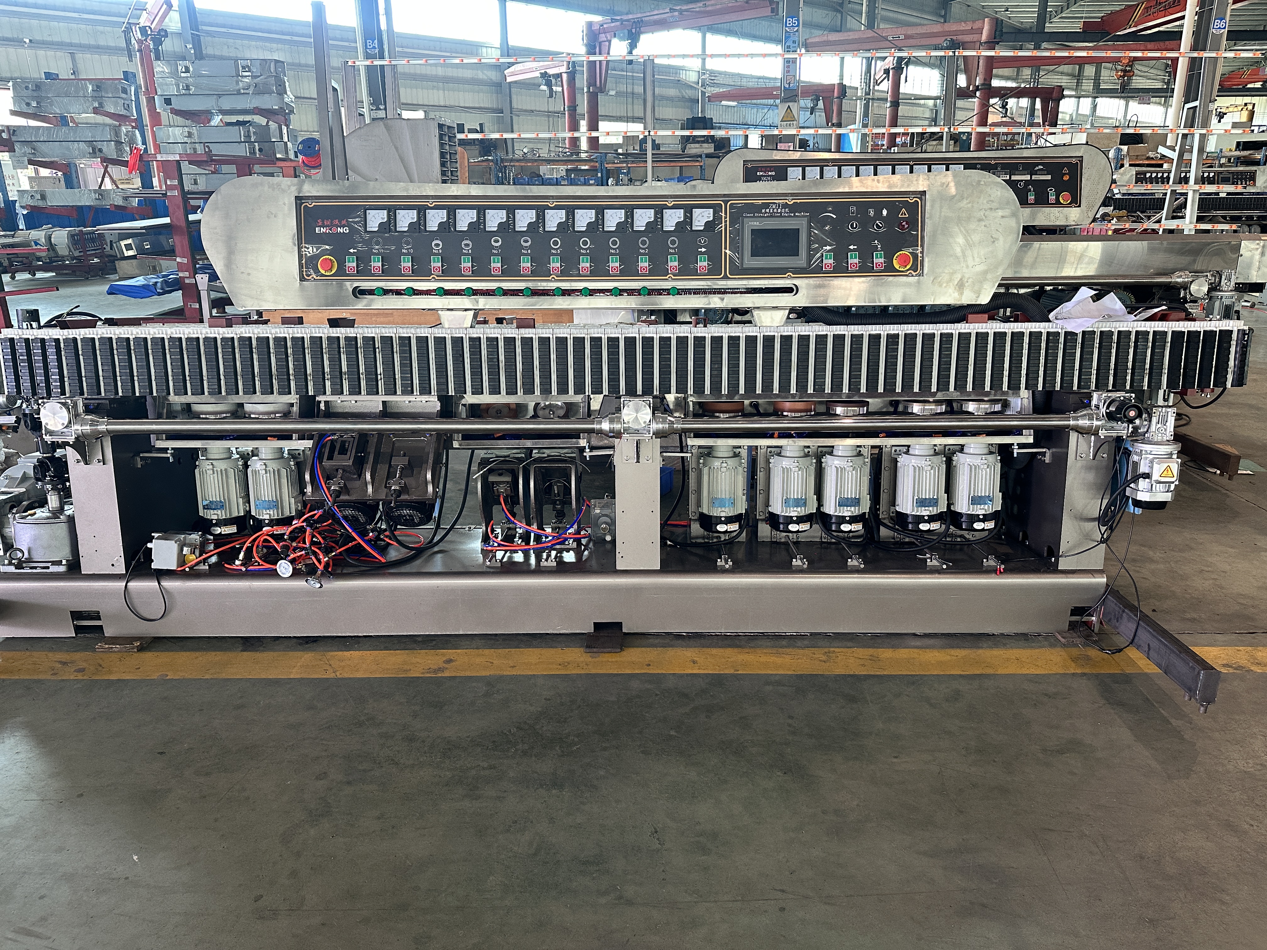 glass polishing processing machine