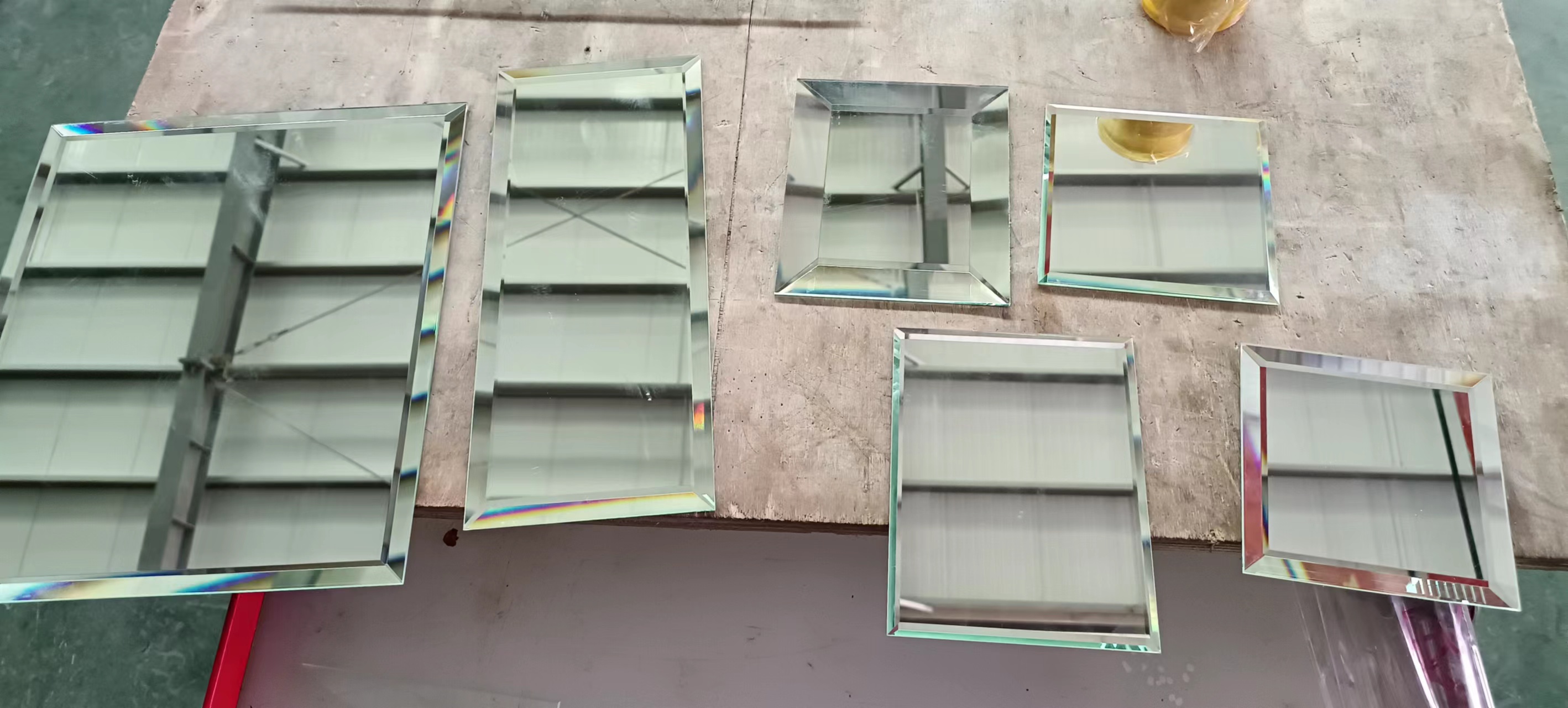 glass straight line beveling machine