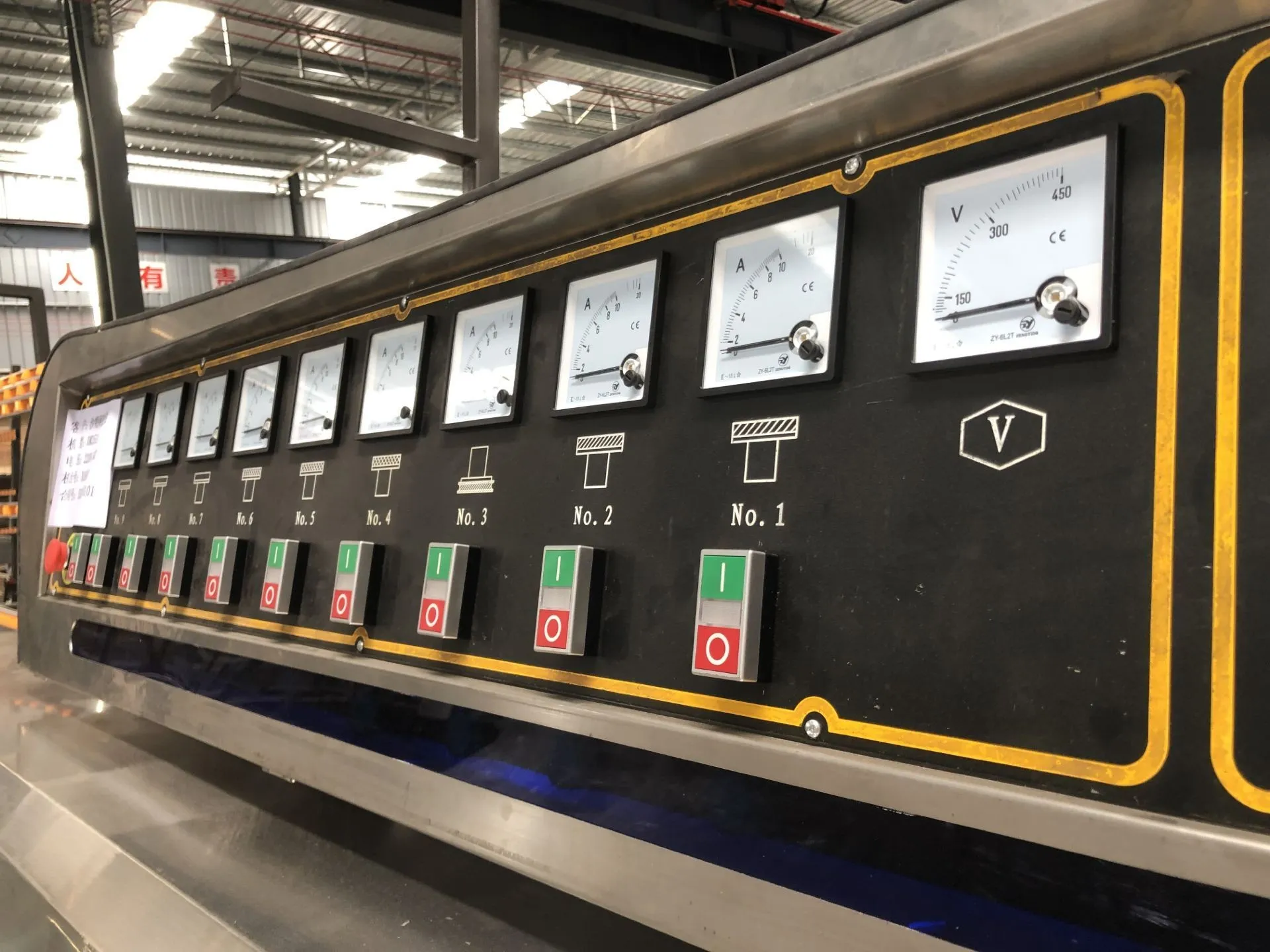 glass straight-line beveling machine