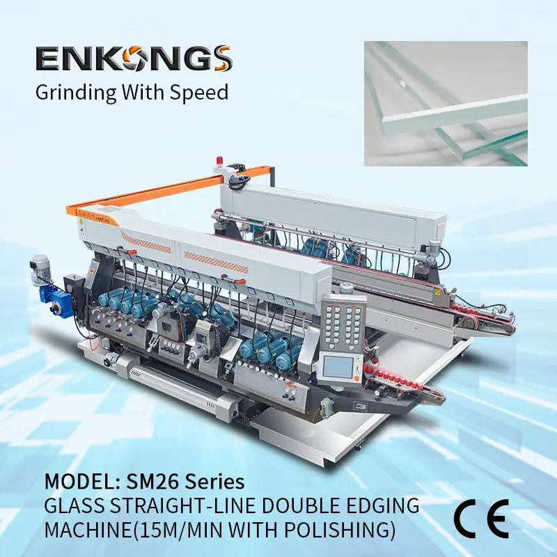 High Speed Good Precision Sm26 Glass Double Straight-Line Edging Machine