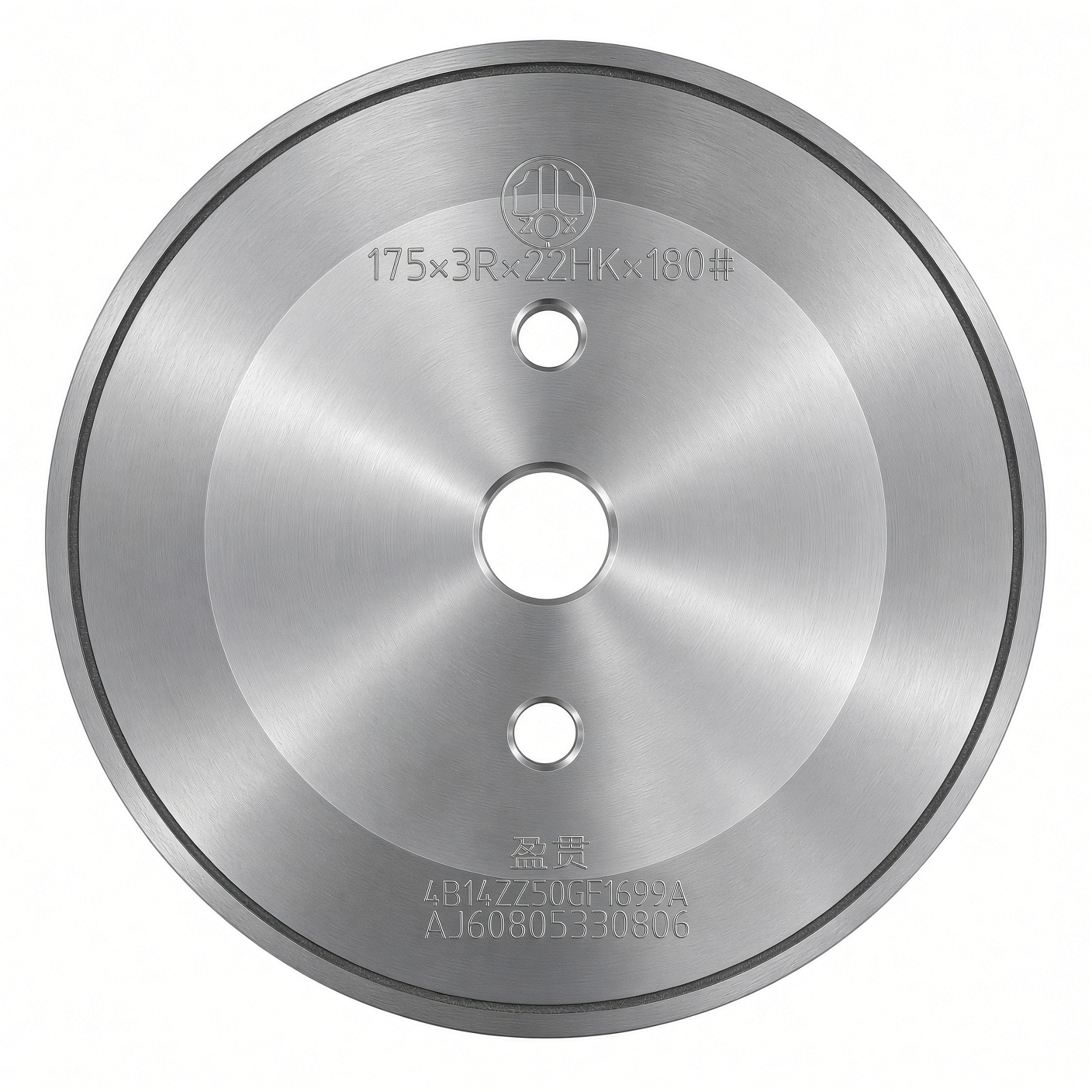 ENKONGS Round-Edge Diamond Grinding Wheel 175×3R×22HK×180#
