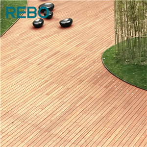 Deck de bambu natural para áreas externas