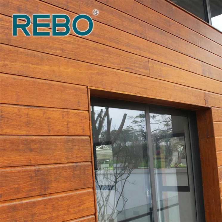Painéis de parede de bambu decorativos de alta qualidade para exteriores