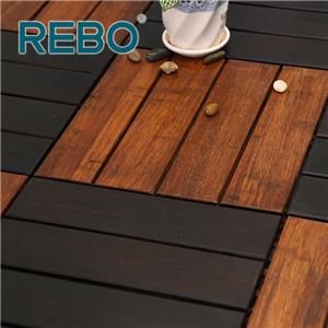 Terrasse en bambou extrêmement durable à faire soi-même