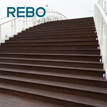 Painéis de piso de jardim de bambu carbonizado para exteriores de material de construção