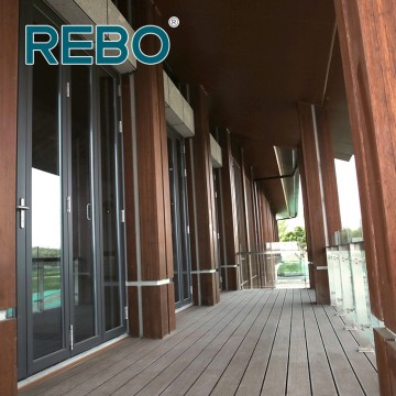 Piso de deck durável de bambu envelhecido de fácil instalação