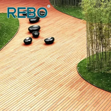 Piso de jardim à prova de fogo de bambu ecológico para áreas externas