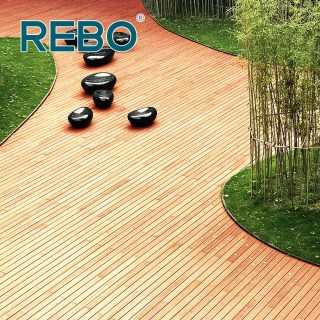Pavimentazione da giardino ignifuga per esterni in bambù ecologico
