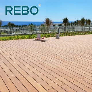 Decorative engineered bamboo wood eco-friendly outdoor flooring
