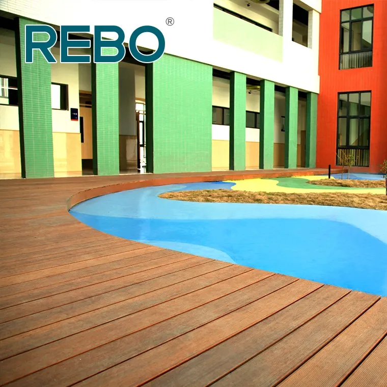Piso de parquet de bambu verde para casa