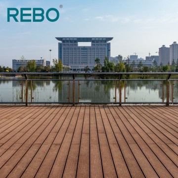 Engineering strand woven bamboo outdoor veneer decking