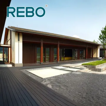 Deck à prova de fogo, piso de bambu resistente ao calor para áreas externas