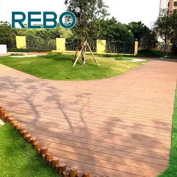 Vente chaude de terrasses extérieures en composite de bambou
