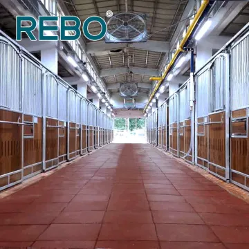 Caixa de cavalo ao ar livre Painel de bambu trançado