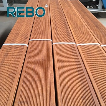 Suelo de patio impermeable de bambú de color natural para el hogar