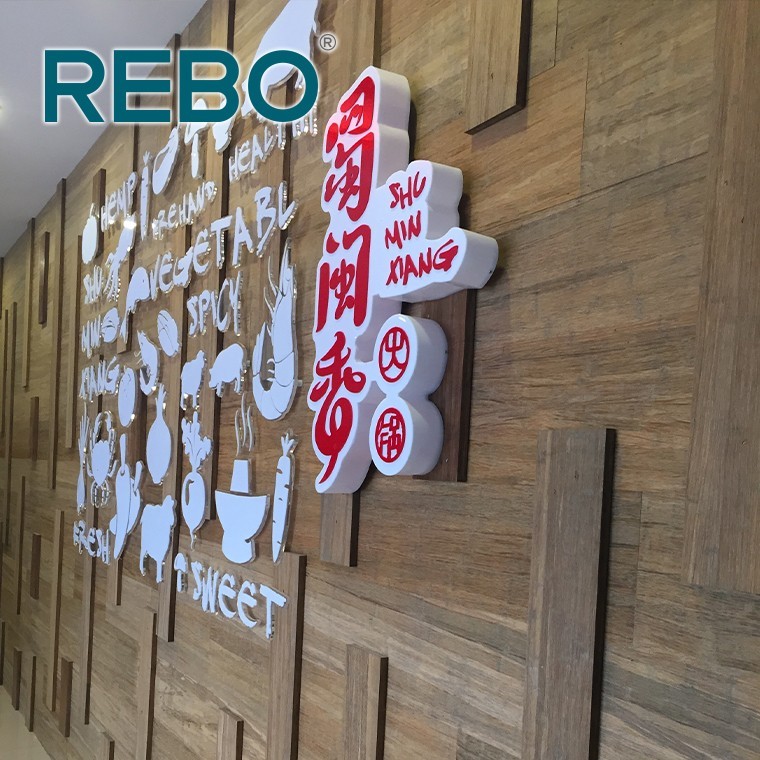 Exterior fireproof building material bamboo siding for wall cover