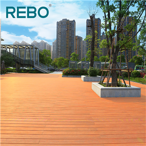 Projetos de painéis de piso de bambu para decks de jardim externo