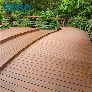 Produits de terrasse en bambou tressé pour extérieur de bonne durabilité REBO