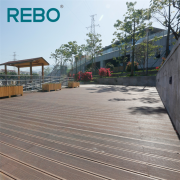 Tábua de piso de deck de bambu para áreas externas de alta durabilidade e alta densidade