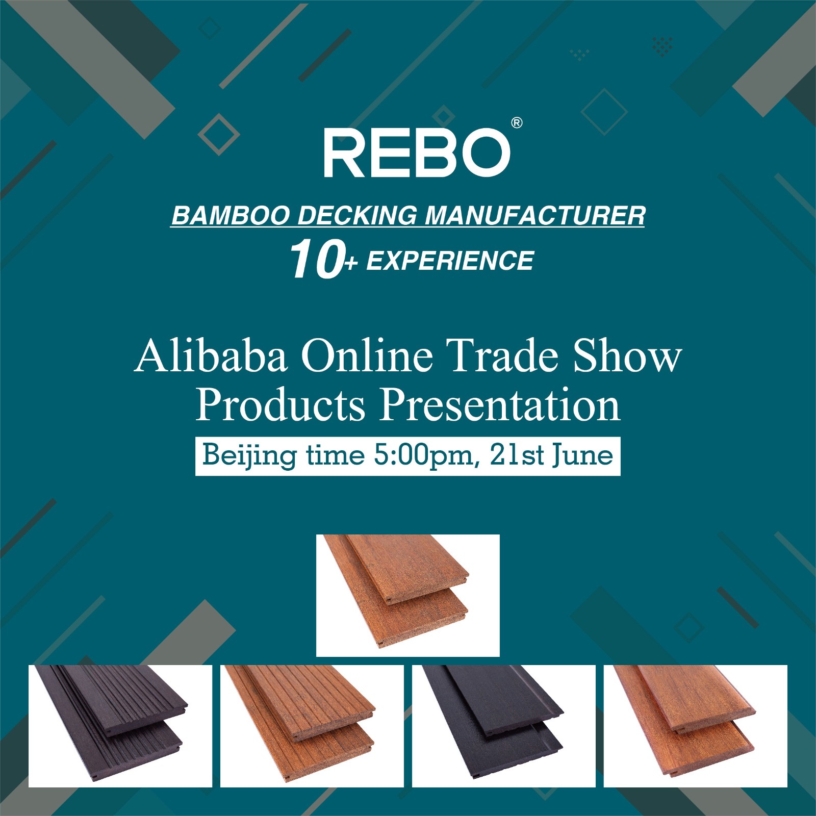 REBO bamboo decking