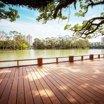 Piso de pátio de jardim de bambu ecológico de alta qualidade