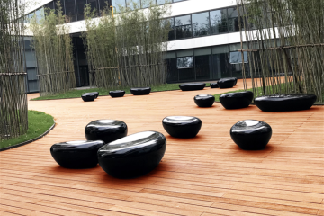 좋은 야외 파티오 소재 옵션 - 스트랜드 짠 대나무