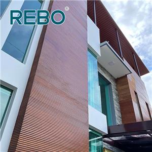 Revestimento de parede de bambu para exterior com design moderno e popular