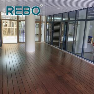 Tábuas de deck de bambu de alta estabilidade e alta densidade para áreas externas