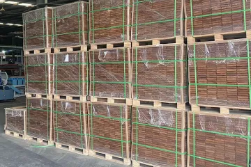 Aplicações de produtos de bambu trançado