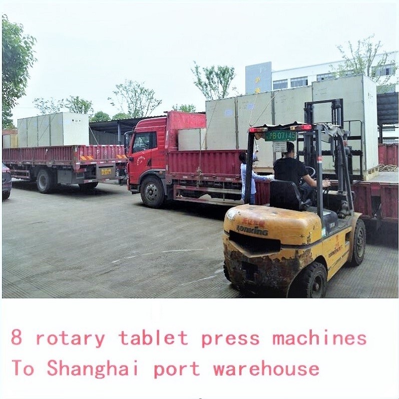 8 Rotary Tablet Making Machines Sent To Port Warehouse