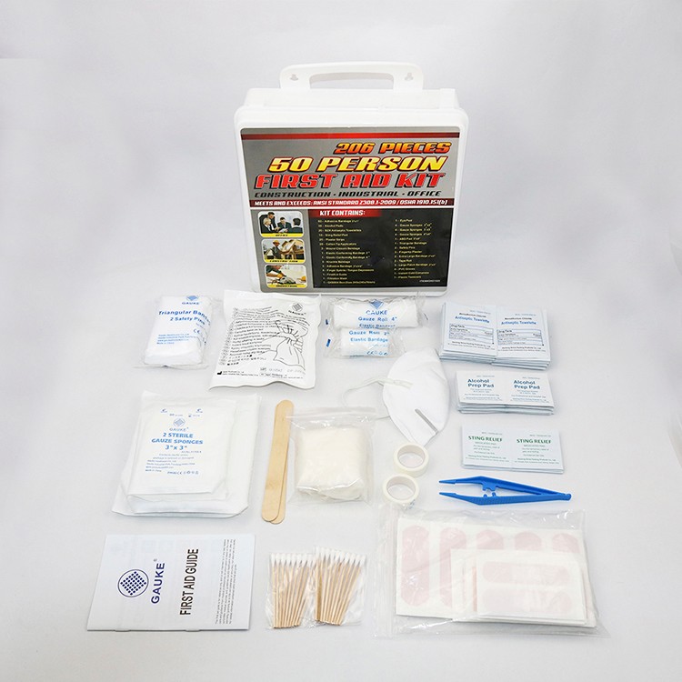 Kits de primeiros socorros dos EUA, kits médicos ANSI Z308.1, kits de primeiros socorros OSHA para o local de trabalho