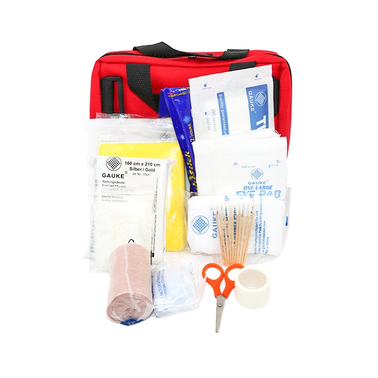 Professionelle CPR-Gesichtsschutz-Erste-Hilfe-Kits, Erste-Hilfe-Kits in Nylontaschen mit Schlüsselbund