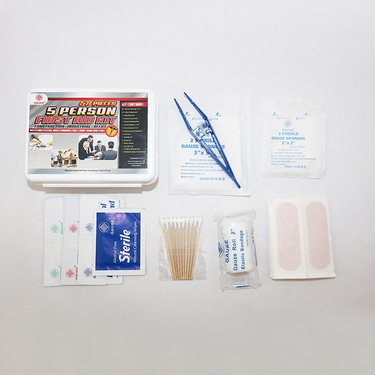 caja de primeros auxilios médica de metal, kit de metal blanco de suministros médicos, kit de primeros auxilios médicos de aluminio