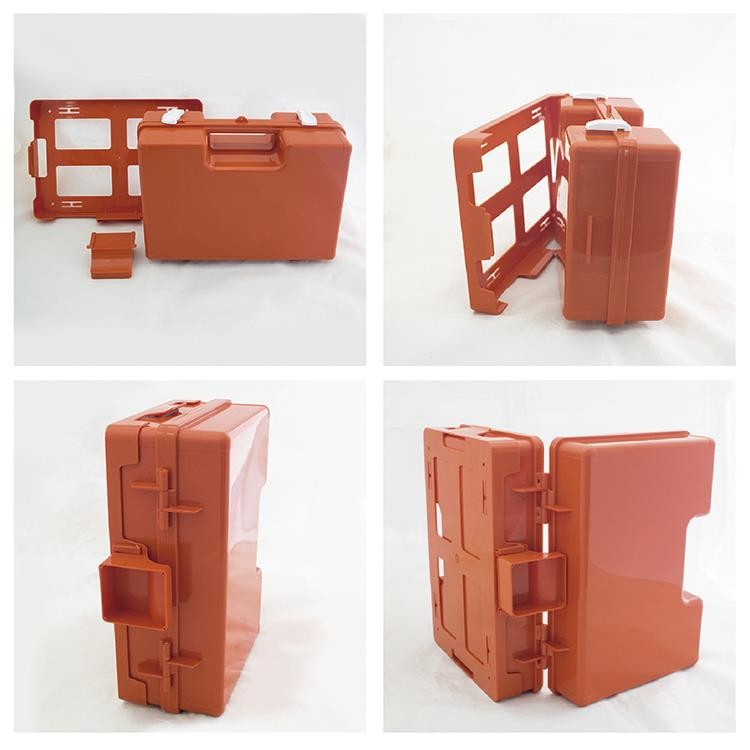 Orange Empty First Aid Kit Box Wall Mounted