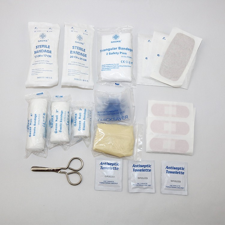 kit de cuidados de saúde do escritório da escola, kit de emergência de trauma