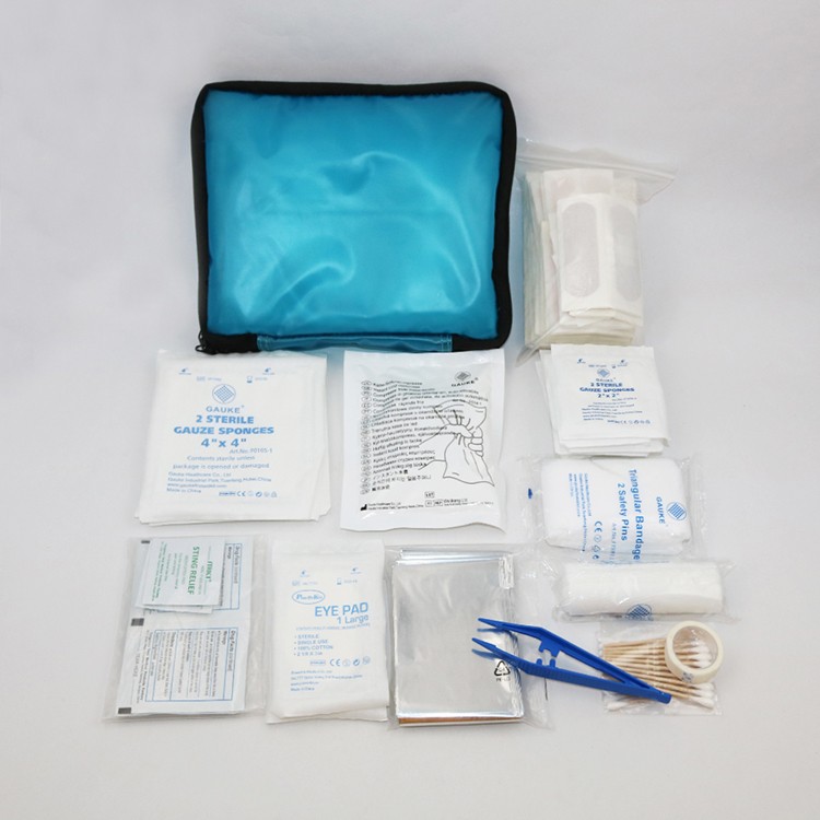 مجموعة الإسعافات الأولية لجميع الأغراض ، مجموعة الإسعافات الأولية الطبية الطارئة الصغيرة ، محتويات حقيبة الإسعافات الأولية