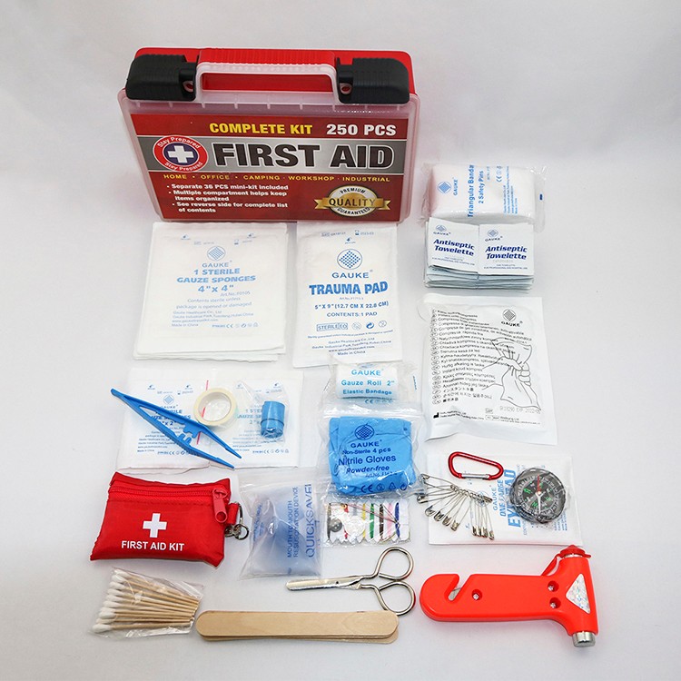 portable first aid kit, plastic first aid kit, household first aid kit