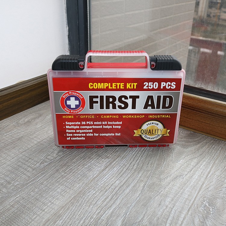 Tragbares Erste-Hilfe-Set, Erste-Hilfe-Set aus Kunststoff, Erste-Hilfe-Set für den Haushalt