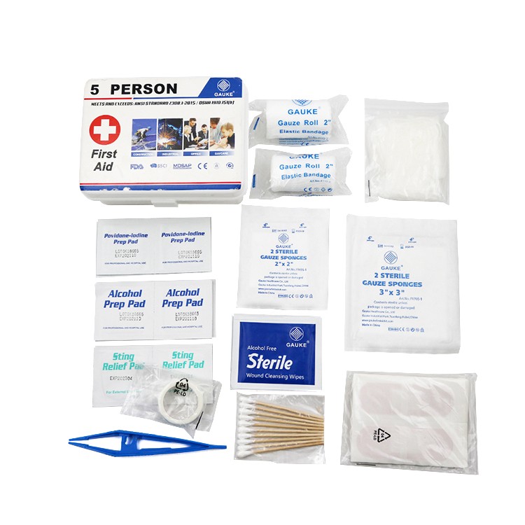 Cassetta di pronto soccorso, kit di pronto soccorso, cassetta di pronto soccorso approvata dalla FDA