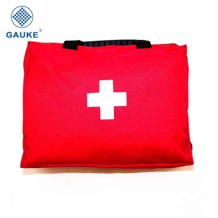 حقيبة إسعافات أولية للطوارئ في الهواء الطلق ، مجموعة إسعافات أولية صغيرة مع لوازم ، مجموعة إسعافات أولية حمراء